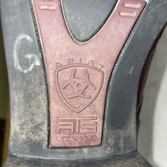 Ariat We Men’s Weaved Bootie Size 8.5 B Brown Leather Going Out Party Fun - Picture 3 of 12